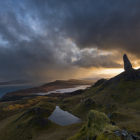 Buy canvas prints of Squally Old Man of Storr by John Finney
