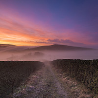 Buy canvas prints of Knarrs Nook sunrise. Derbyshire by John Finney