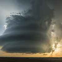 Buy canvas prints of Mother ship storm cloud  by John Finney