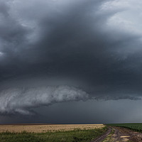 Buy canvas prints of Tornadic supercell in Kansas by John Finney