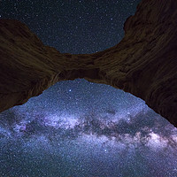 Buy canvas prints of The Milkyway and the Arch  by John Finney