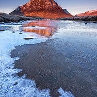 Buy canvas prints of River Etive and The Buachaille  by John Finney
