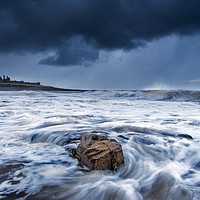 Buy canvas prints of Wild Dunstanburgh, Northumberland  by John Finney
