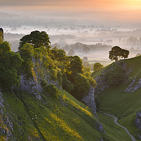Buy canvas prints of Cave Dale sunrise by John Finney