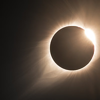 Buy canvas prints of Diamond Ring and the End of Totality by John Finney