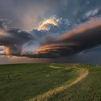 Buy canvas prints of South Dakota thunderstorm magic by John Finney