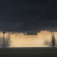 Buy canvas prints of Sister Tornadoes  by John Finney