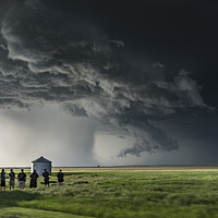 Buy canvas prints of Severe Thunderstorm in Nebraska by John Finney
