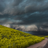 Buy canvas prints of Black Hills severe thunderstorm by John Finney