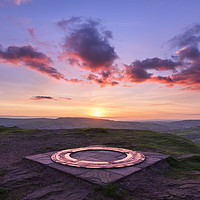 Buy canvas prints of Eccles Pike Topograph at sunset by John Finney