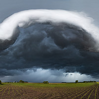 Buy canvas prints of Minnesota Arcus storm cloud by John Finney