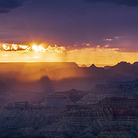 Buy canvas prints of Grand Canyon monsoon sunset by John Finney