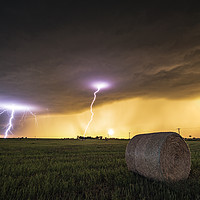 Buy canvas prints of The Mangum Storm, Oklahoma. by John Finney