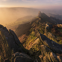 Buy canvas prints of Ramshaw Rocks Sunrise, Peak District National park by John Finney