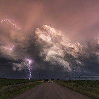 Buy canvas prints of Electric storm.  by John Finney