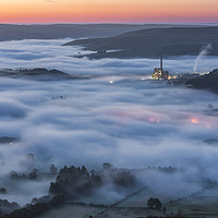 Buy canvas prints of Sea of fog Derbyshire Peak District  by John Finney