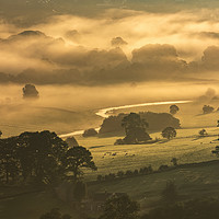 Buy canvas prints of Hathersage sunrise, Derbyshire  by John Finney
