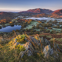 Buy canvas prints of Lake District Autumn Sunrise  by John Finney
