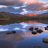 Buy canvas prints of Elterwater Sunrise, Lake District by John Finney
