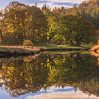 Buy canvas prints of River Brathay Reflections by John Finney