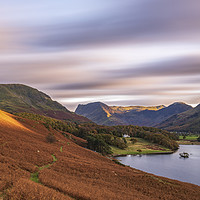 Buy canvas prints of Timeless sunset Crummock Water by John Finney