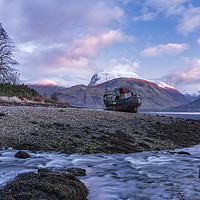 Buy canvas prints of The ShipWreck of Loch Eil by John Finney