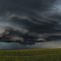 Buy canvas prints of Four Corners Supercell, WY.  by John Finney