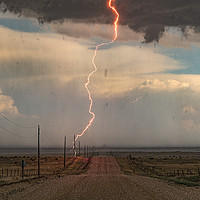 Buy canvas prints of Electric Hail, Colorado.  by John Finney