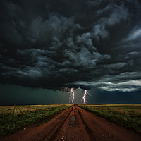 Buy canvas prints of Apocalyptic Lightning 2 by John Finney
