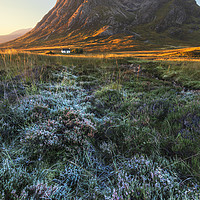 Buy canvas prints of Scottish Highlands sunrise by John Finney