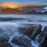 Buy canvas prints of The Cuillin mountains, Isle of Skye by John Finney