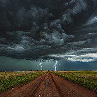 Buy canvas prints of Colorado Lightning Storm by John Finney