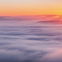 Buy canvas prints of Hope Valley Inversion Sunrise by John Finney