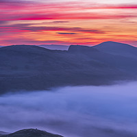 Buy canvas prints of Back Tor Summer Sunrise, Peak District by John Finney