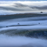 Buy canvas prints of Winnats Pass misty dawn by John Finney