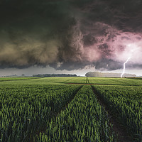 Buy canvas prints of North Yorkshire Thunderstorm by John Finney