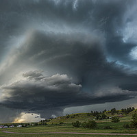 Buy canvas prints of Wyoming Supercell Storm by John Finney