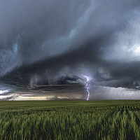 Buy canvas prints of Colorado Supercell Storm, 2019.  by John Finney