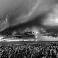 Buy canvas prints of Colorado Supercell Storm, 2019. by John Finney