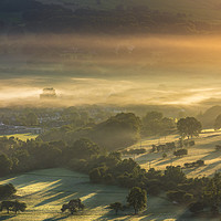 Buy canvas prints of Hope Valley Summer Sunrise 2020. Peak District  by John Finney