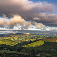 Buy canvas prints of The Rolling Hills of the Peak District by John Finney