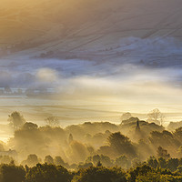 Buy canvas prints of Edale sunrise, Peak District, Derbyshire, England. by John Finney