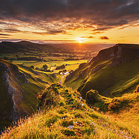 Buy canvas prints of A Derbyshire sunrise from Winnats Pass  by John Finney