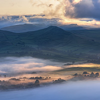 Buy canvas prints of South Head & Kinder Scout sunrise by John Finney