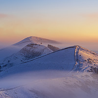 Buy canvas prints of Winter Sunrise on the Great Ridge, Peak District by John Finney