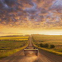 Buy canvas prints of Freedom of the Open Road by John Finney