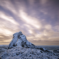 Buy canvas prints of Ramshaw Rocks Winter Sunrise by John Finney
