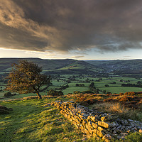 Buy canvas prints of Peak District morning view, Hope valley. by John Finney