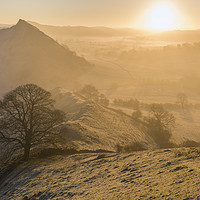 Buy canvas prints of Parkhouse Hill sunrise from Chrome hill by John Finney