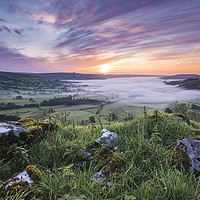 Buy canvas prints of A Peak District Sunrise in September by John Finney